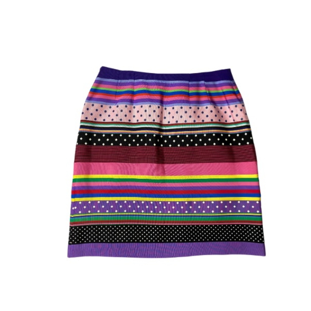J McLaughlin Colorful Striped Pencil Skirt Size 10